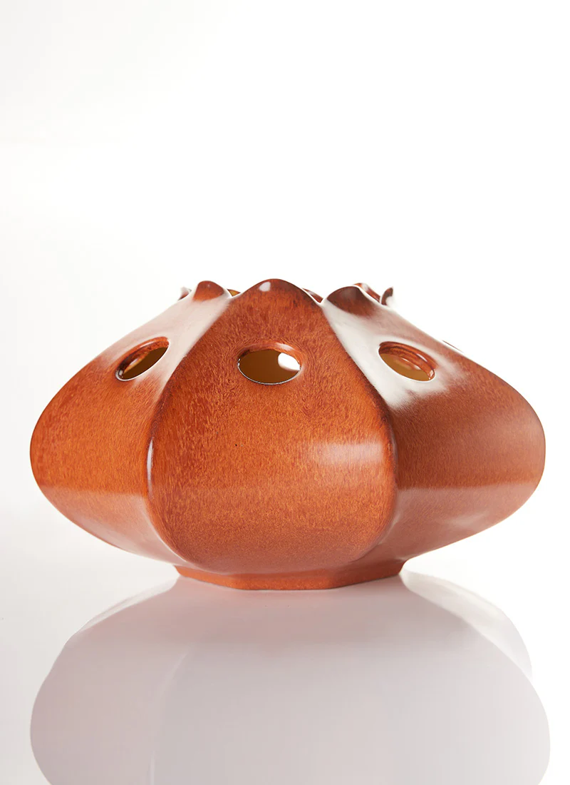 Bertoncello Ceramiche Abstract Sculptural Sea Urchin Vase, 1960s-70s