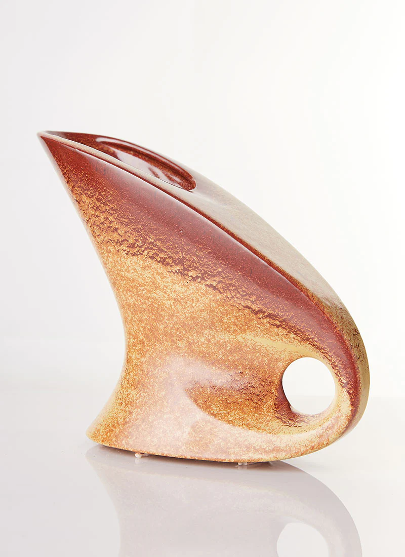 Bertoncello Ceramiche Mid-Mod Sculptural Abstract Jug Vase, 1960s-70s - Image 2