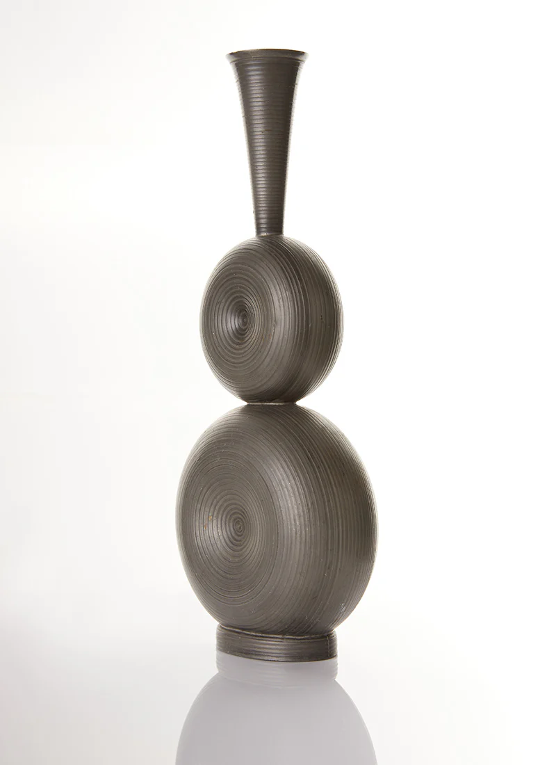 Gunnar Havstad Modernist Pewter Sculptural Vase, 1950s - Image 2
