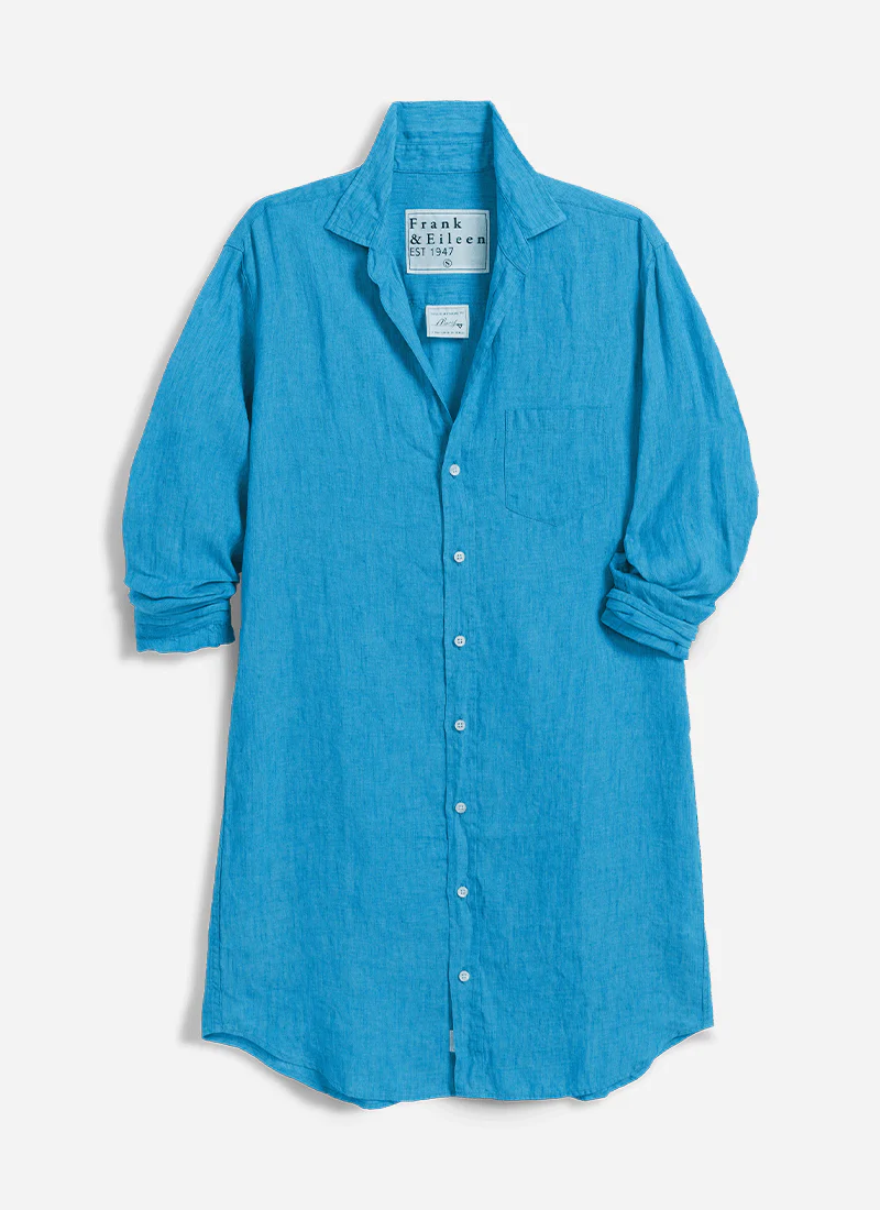 Mary Classic Linen Shirt Dress - Image 5