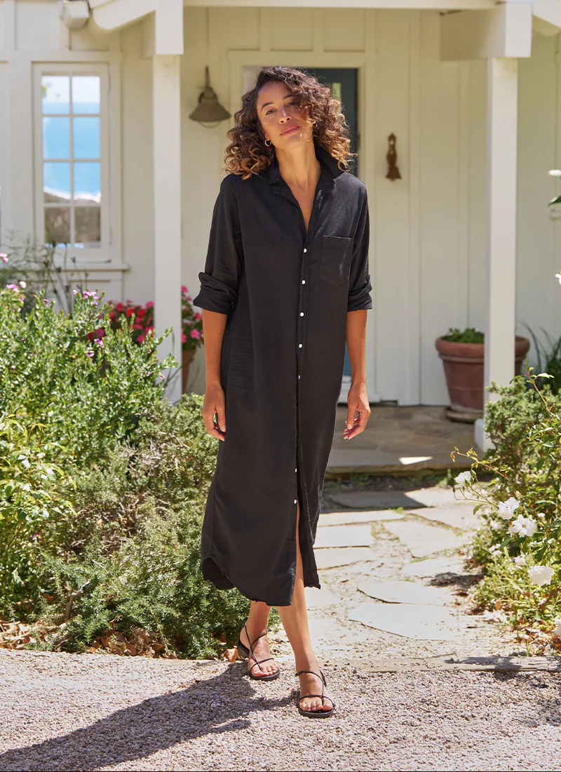 Rory Black Famous Denim Shirtdress