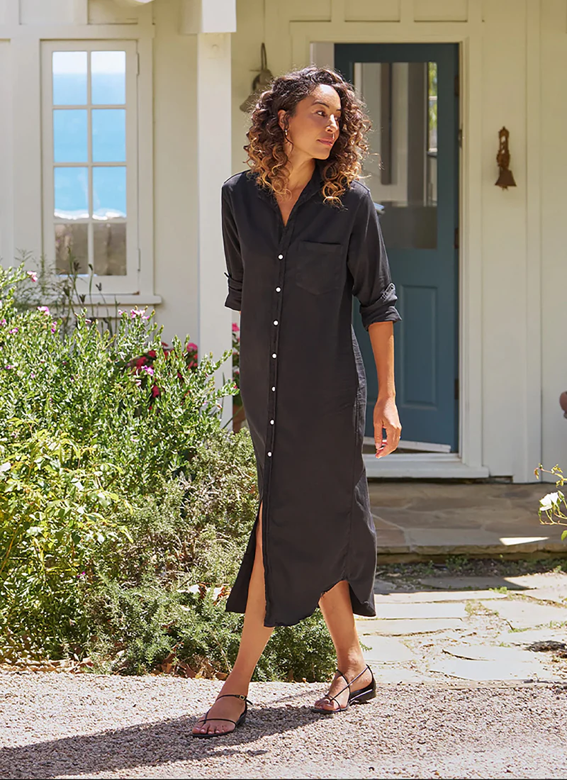 Rory Black Famous Denim Shirtdress - Image 2