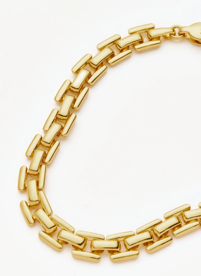 Timepiece Link Chain Bracelet Gold - Image 5