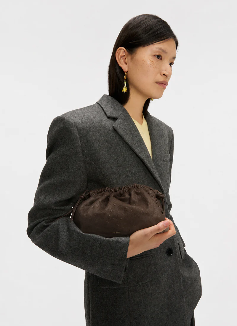 Calf Suede Mini Cloud Clutch - Image 2