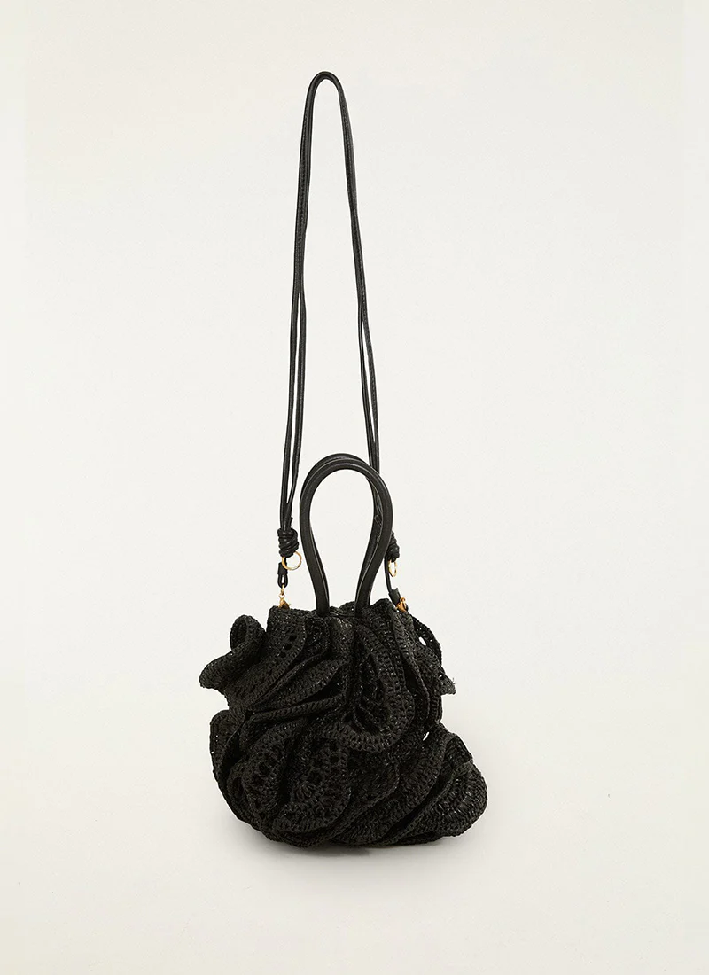 Raffia Flower Bag - Image 2