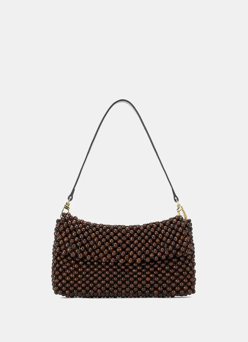 Timmy Beaded Leather Convertible Shoulder Bag