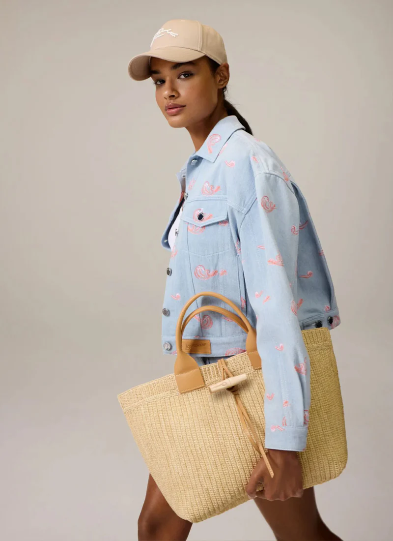 Le Roseau Raffia L Tote Bag - Image 7