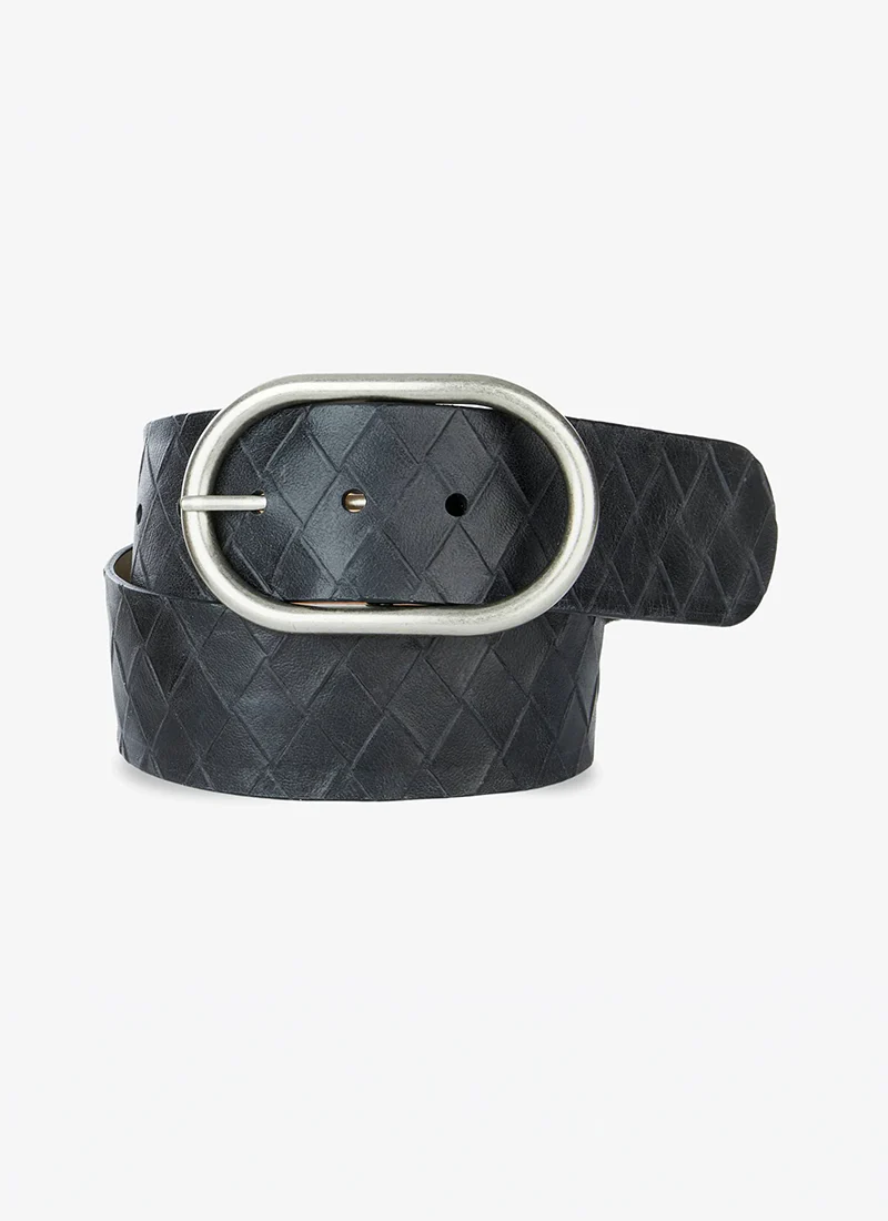 Fia Leather Weave Belt