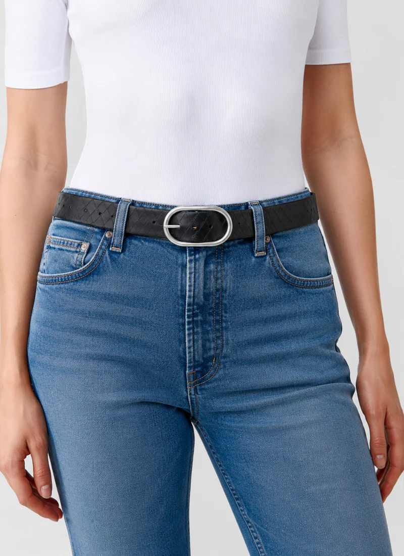 Fia Leather Weave Belt - Image 3