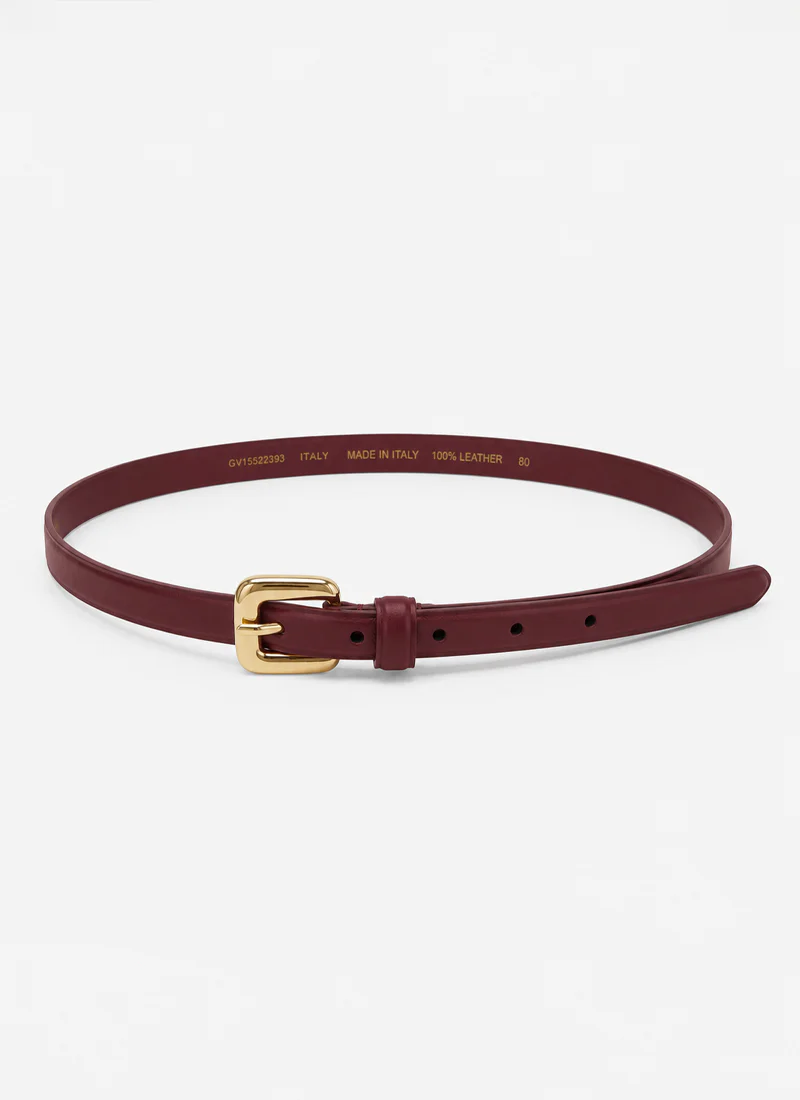Gloriosa Thin Leather Belt