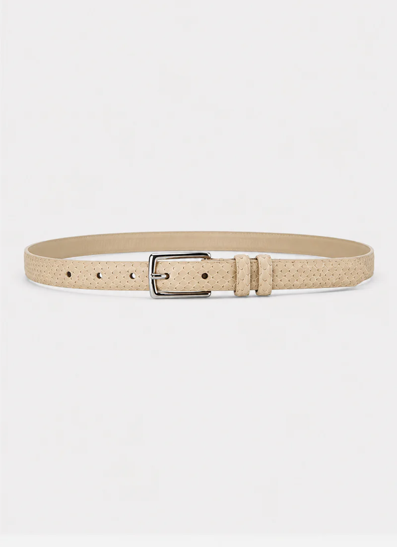 Isa Thin Leather Belt