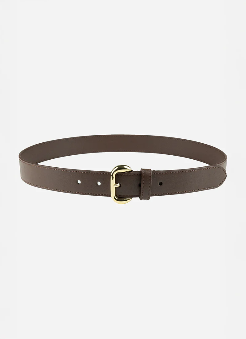 Jane Oval Polish Buckle Belt