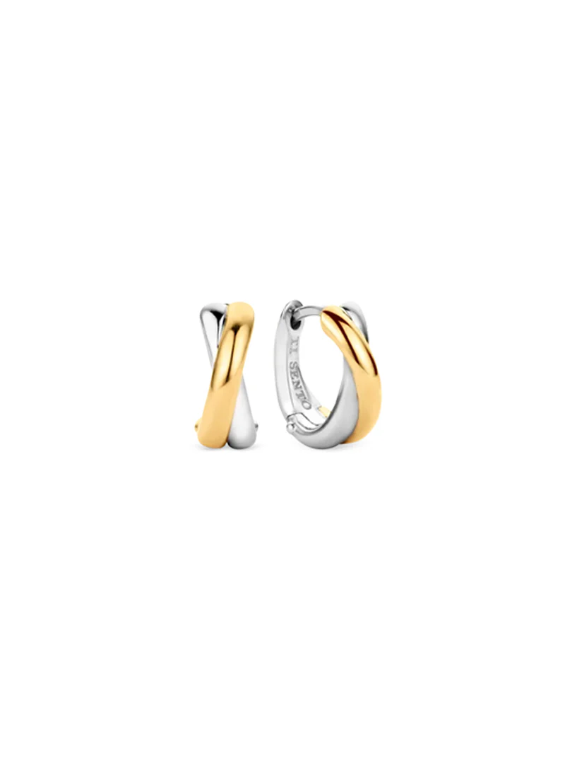 Stacked Bi Colour Earrings - Image 2