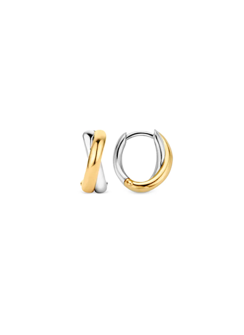 Stacked Bi Colour Earrings - Image 7