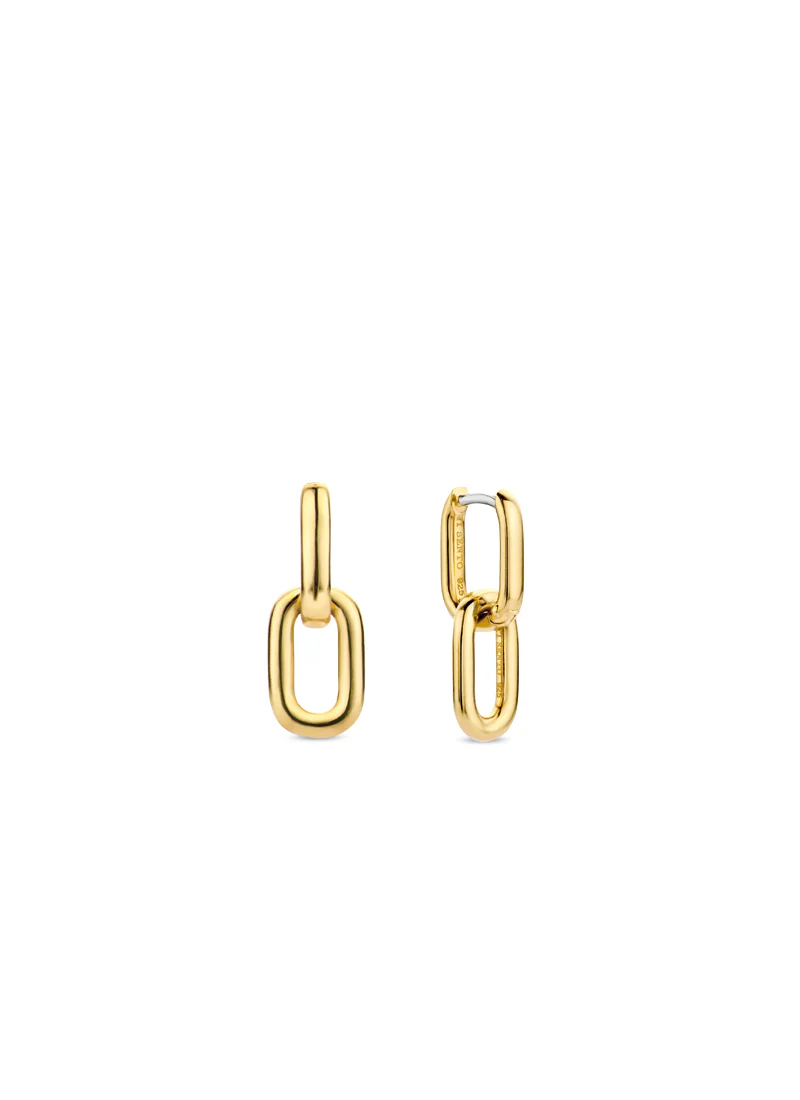 Gold Linked Earrings - Image 2