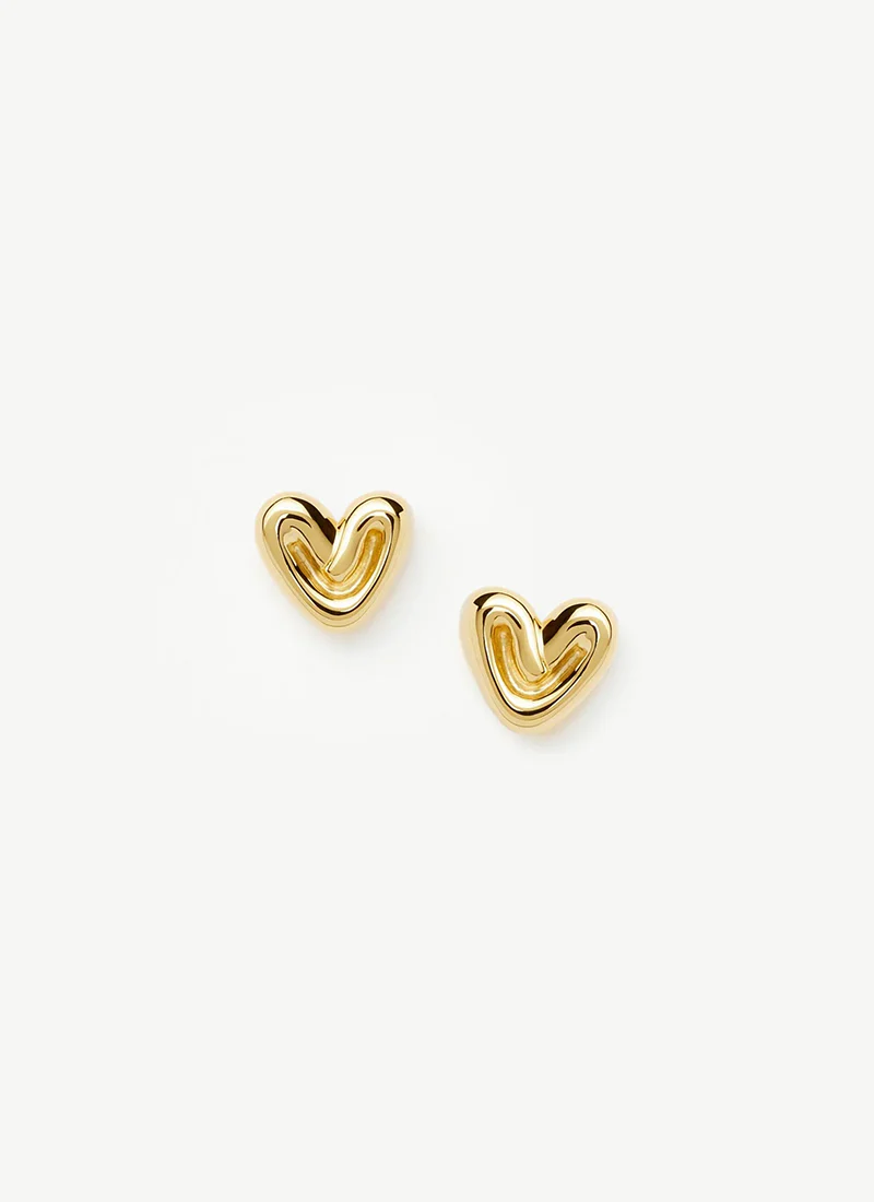 Puffy Heart Mini Stud Earrings - Image 2