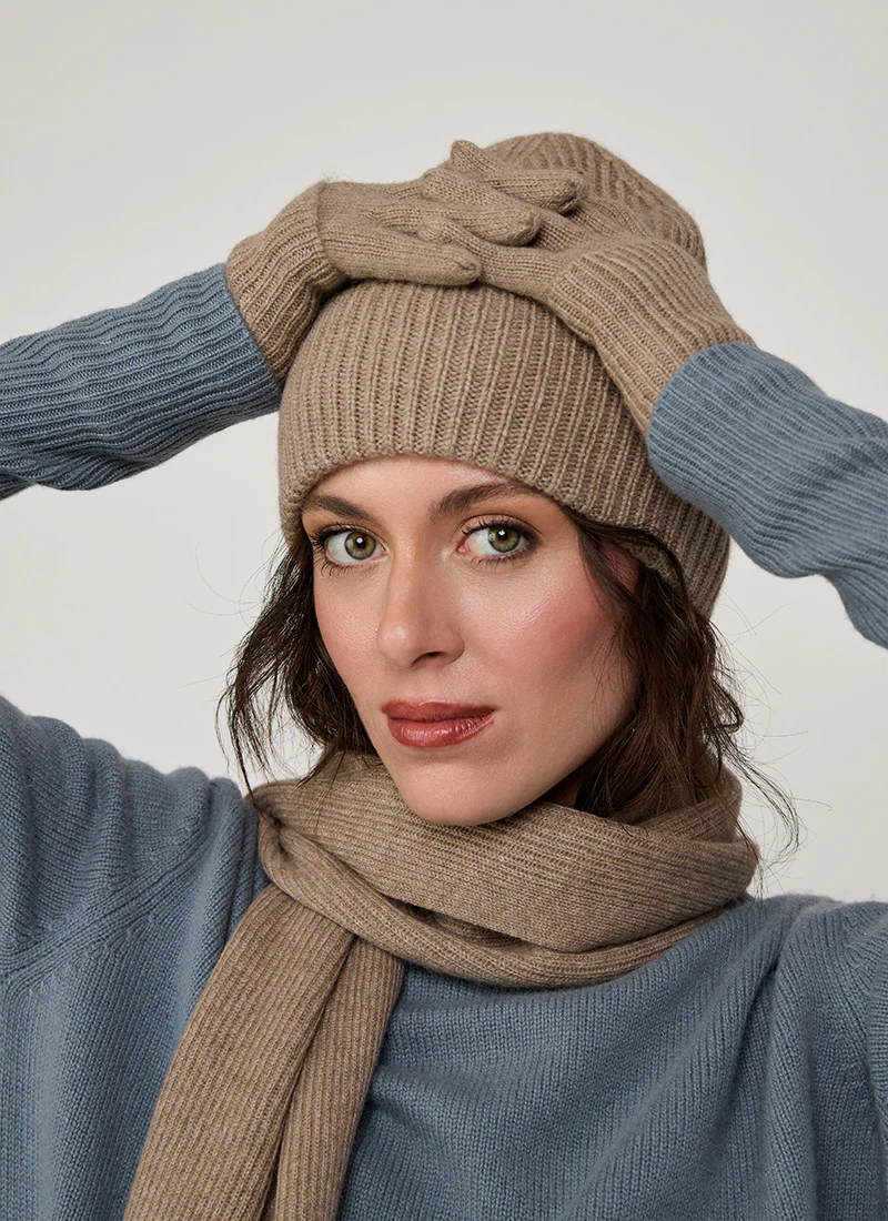 Cashmere Set - Glove & Beanie