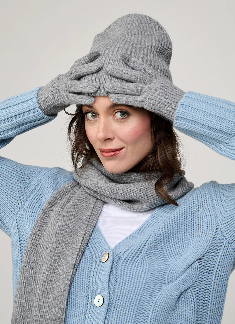 Cashmere Set - Glove & Beanie