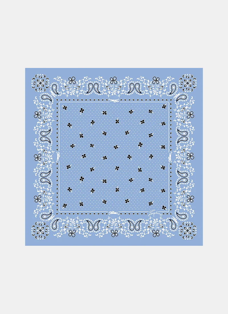 French Bandana Silk Scarf 50