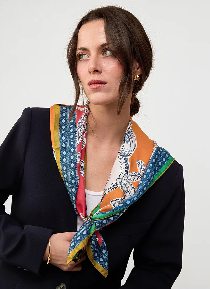 Rose Garden Silk Scarf