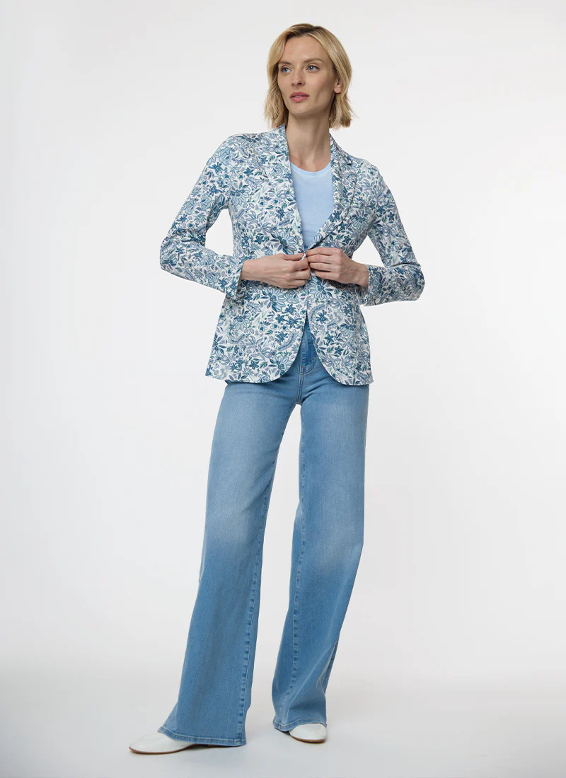 Fancy Flowers Long 1 Button Blazer - Image 4
