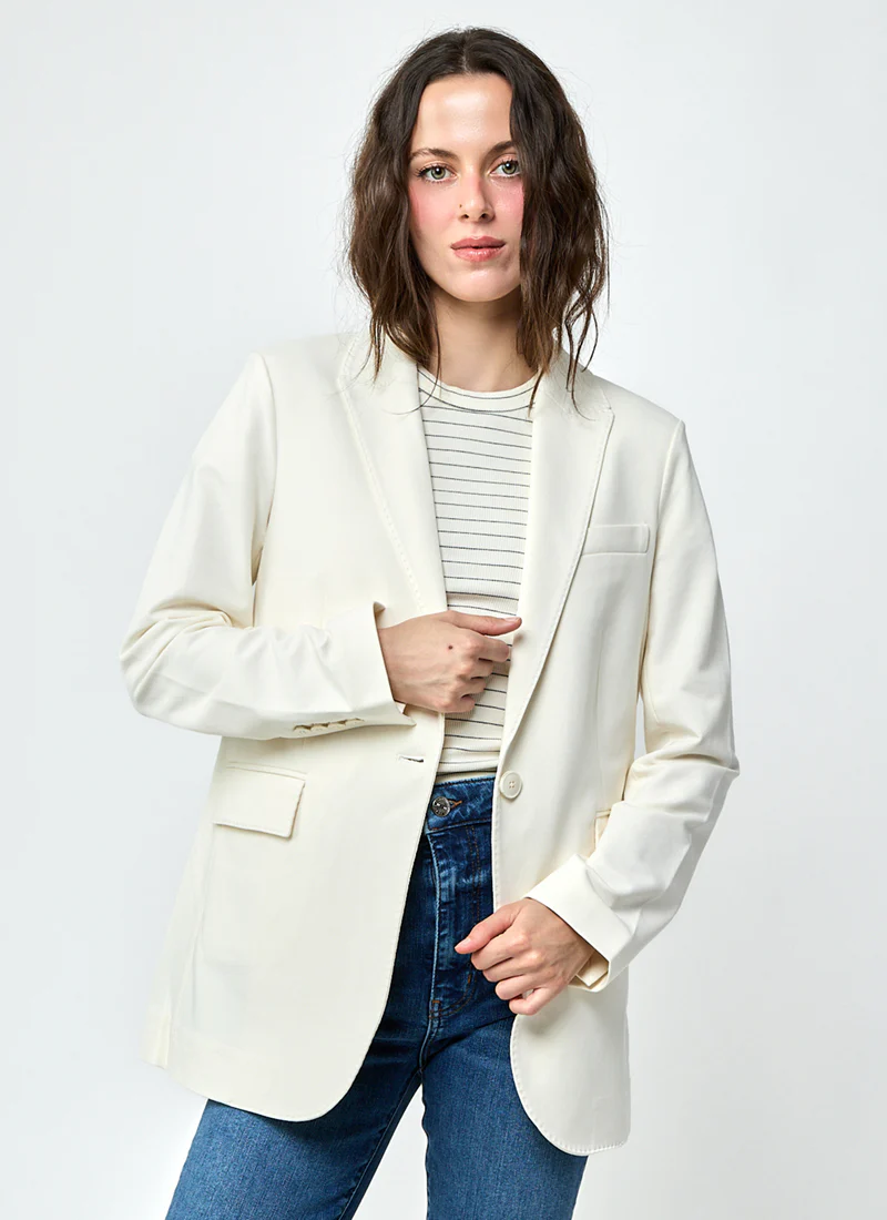 Felpina Melange Cotton Felpa Blazer