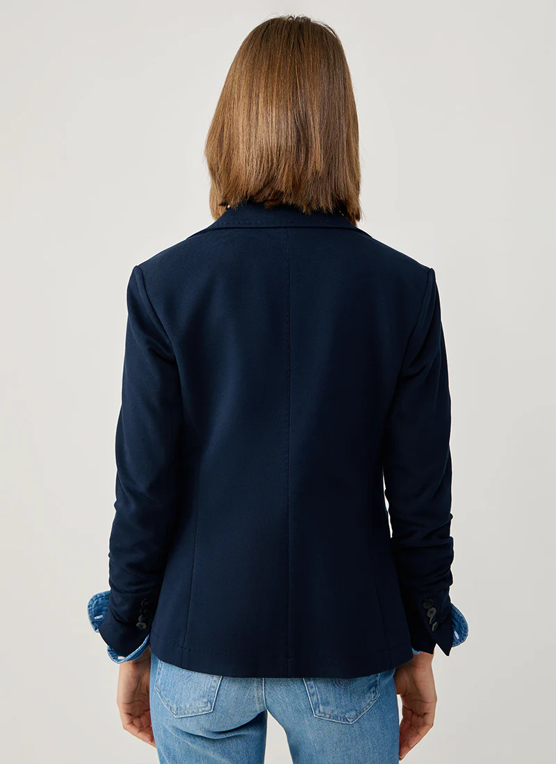 Fleece Light Dyed 2 Button Pocket Slim Fit Blazer - Image 2