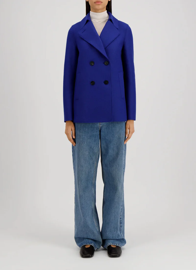 Pressed Wool Peacoat