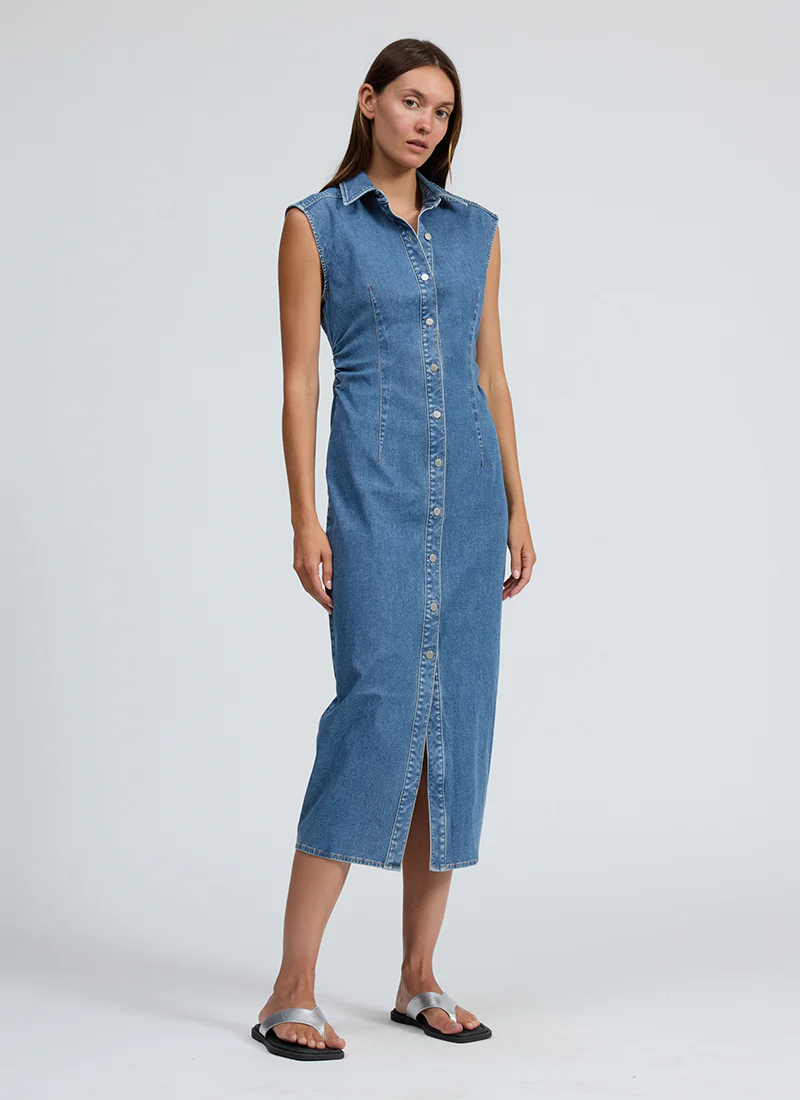 Airflex Leah Denim Midi Dress