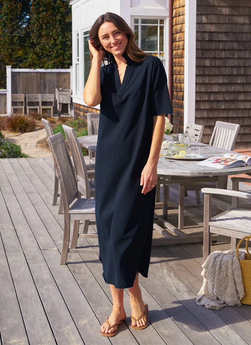 Emma Popover Henley Maxi Dress
