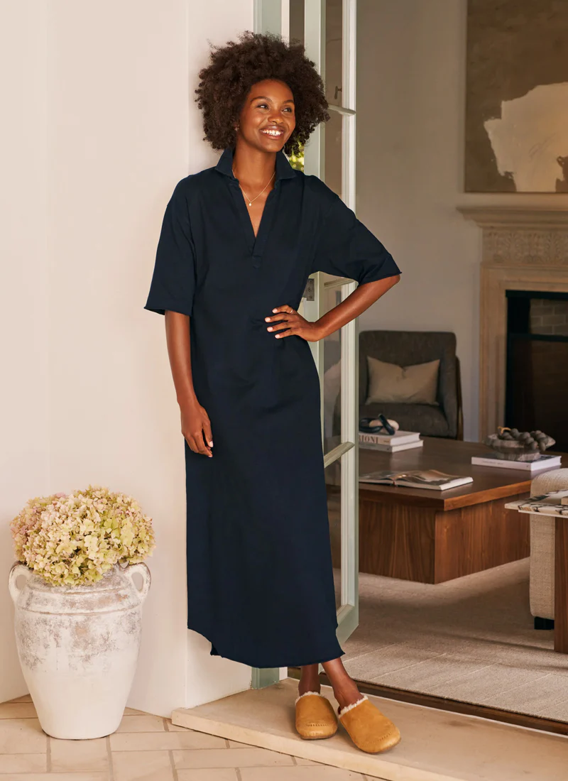 Emma Popover Henley Maxi Dress - Image 5