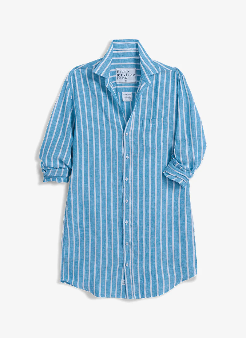Mary Classic Linen Shirt Dress - Image 4