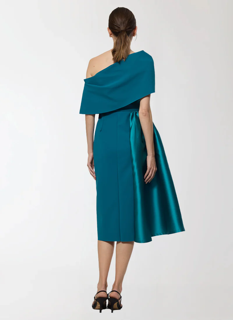 Fontaine Draped Shoulder Dress - Image 2