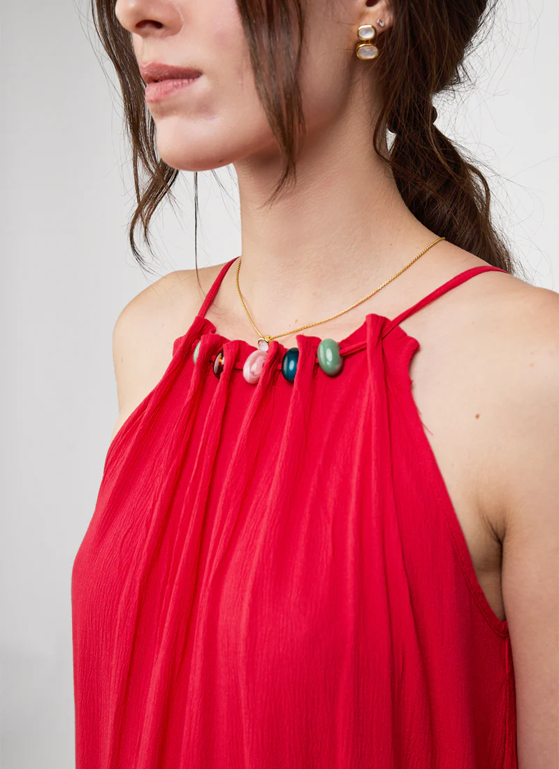 Halter Neck Maxi Dress - Image 2