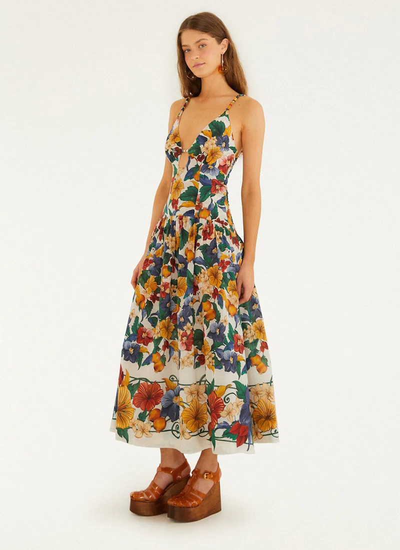 Tropi Embroidered Maxi Dress - Image 5
