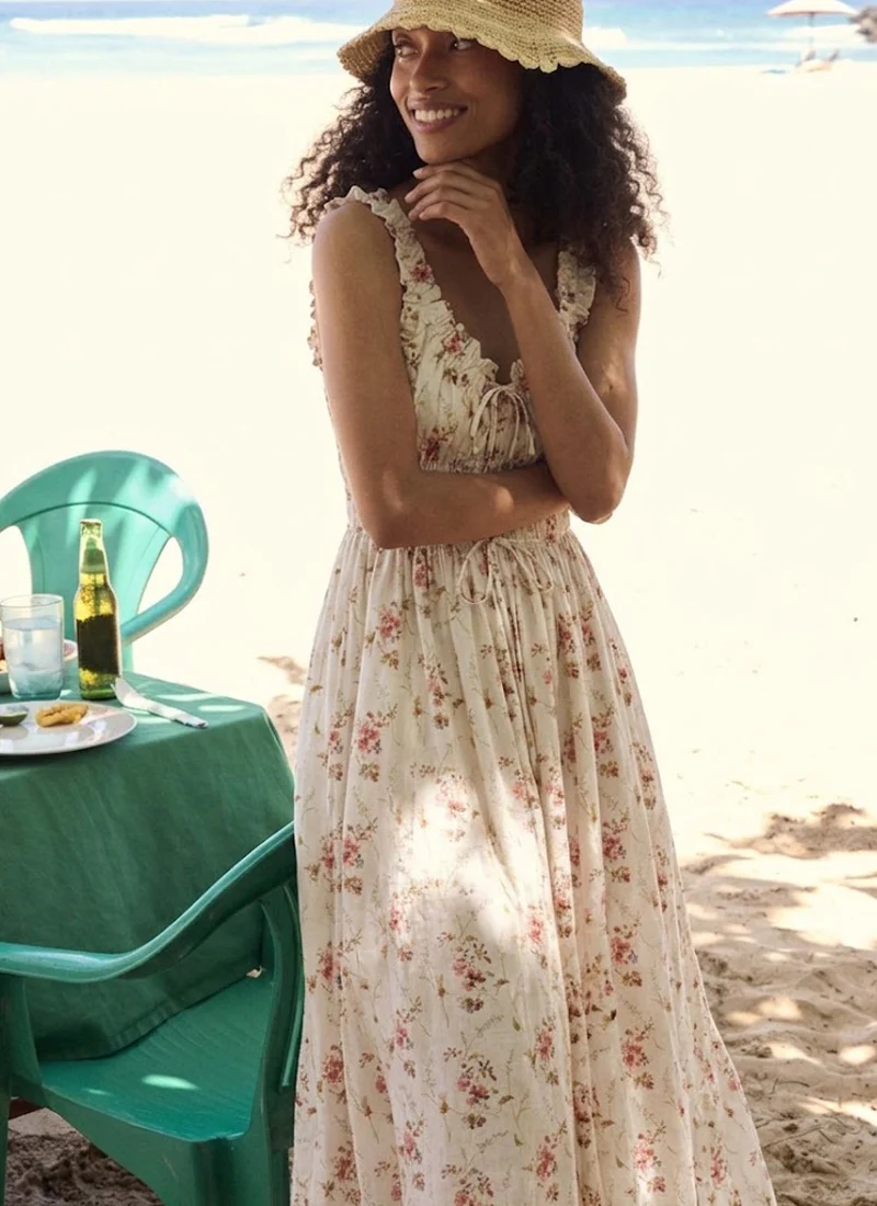 Emmaretta Cotton Midi Dress - Image 3