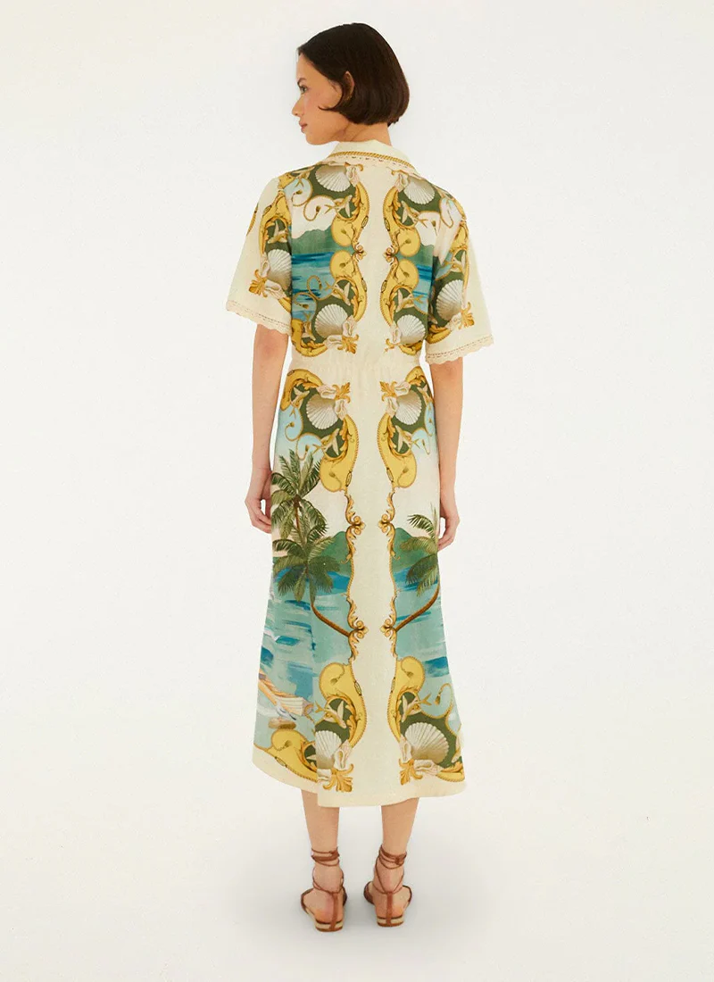 Royal Sea Midi Dress - Image 2