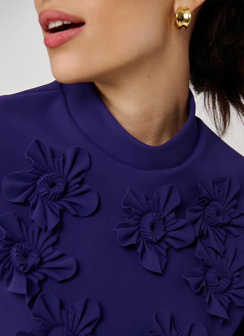 Grier Floral Applique Shift Dress - Image 4