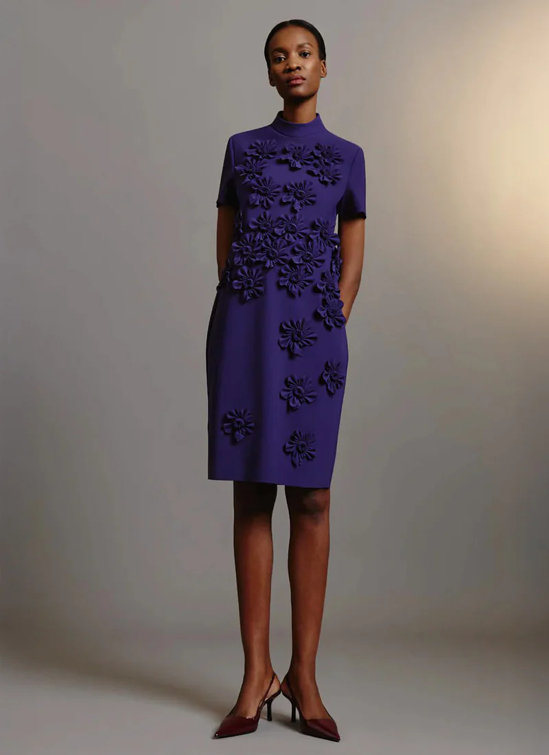 Grier Floral Applique Shift Dress - Image 5