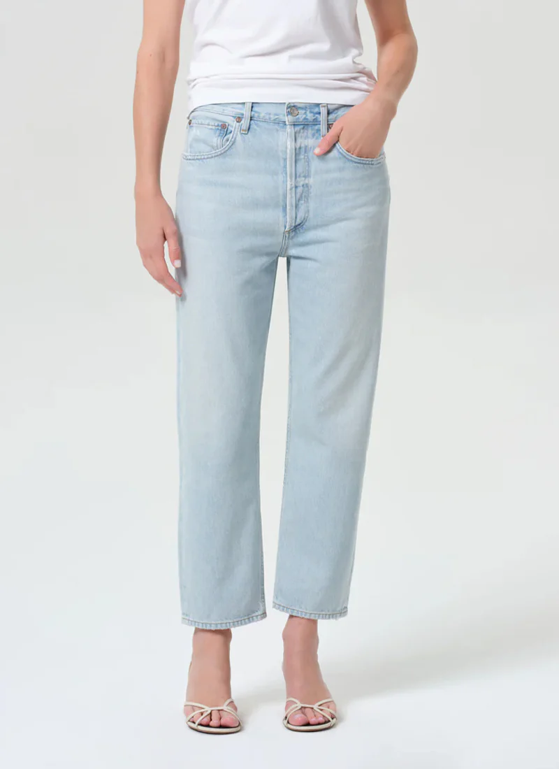 90's Crop Straight Leg Jeans