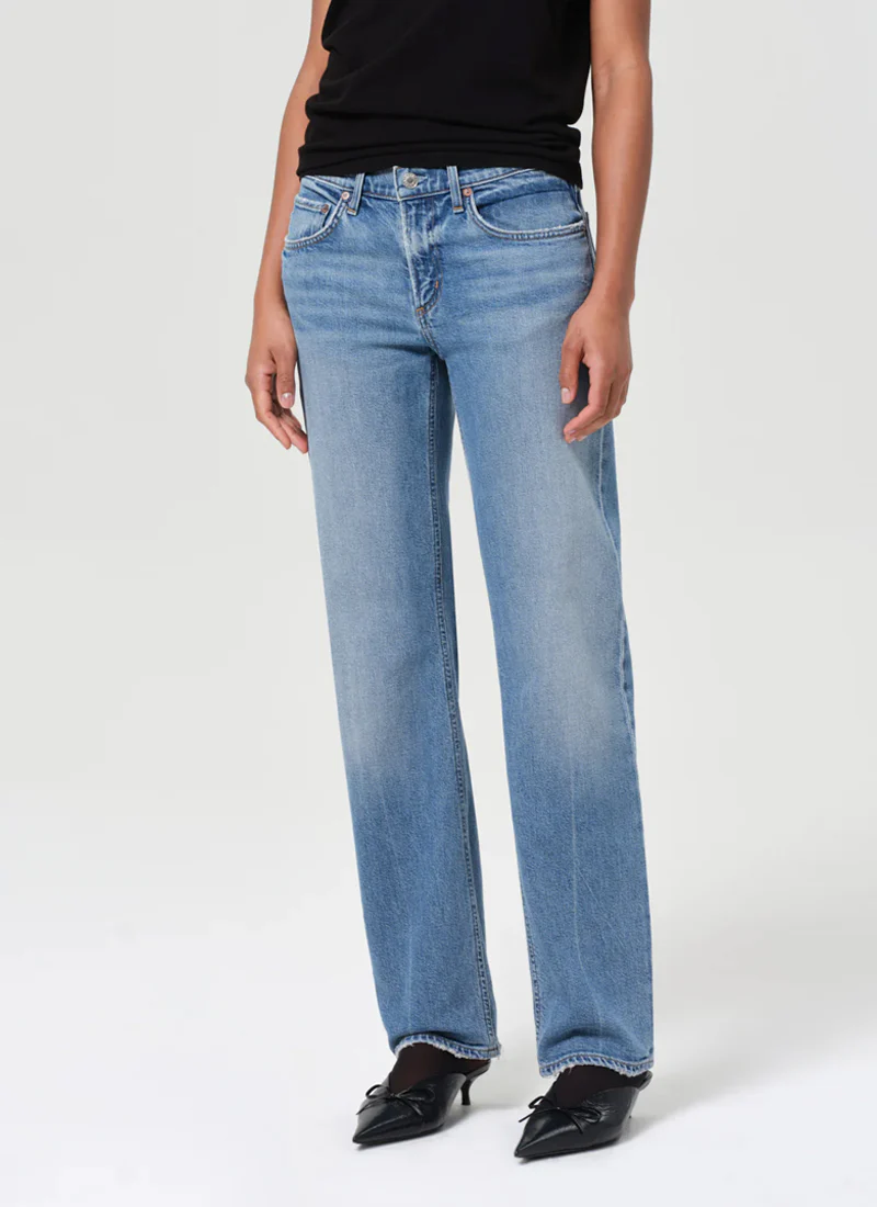 Low Rise Slim Straight Leg Jeans - Image 4