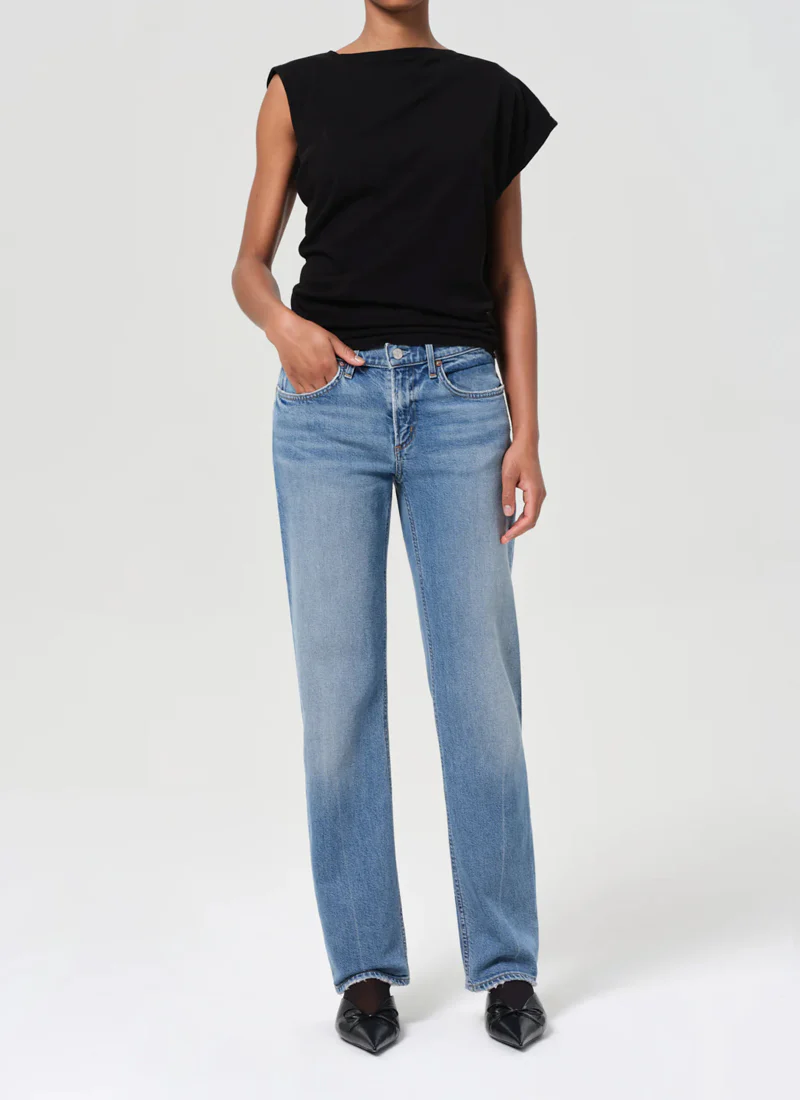 Low Rise Slim Straight Leg Jeans - Image 5