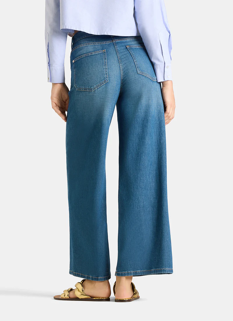 Baggy Asymmetrical Wide Leg Jeans - Image 3