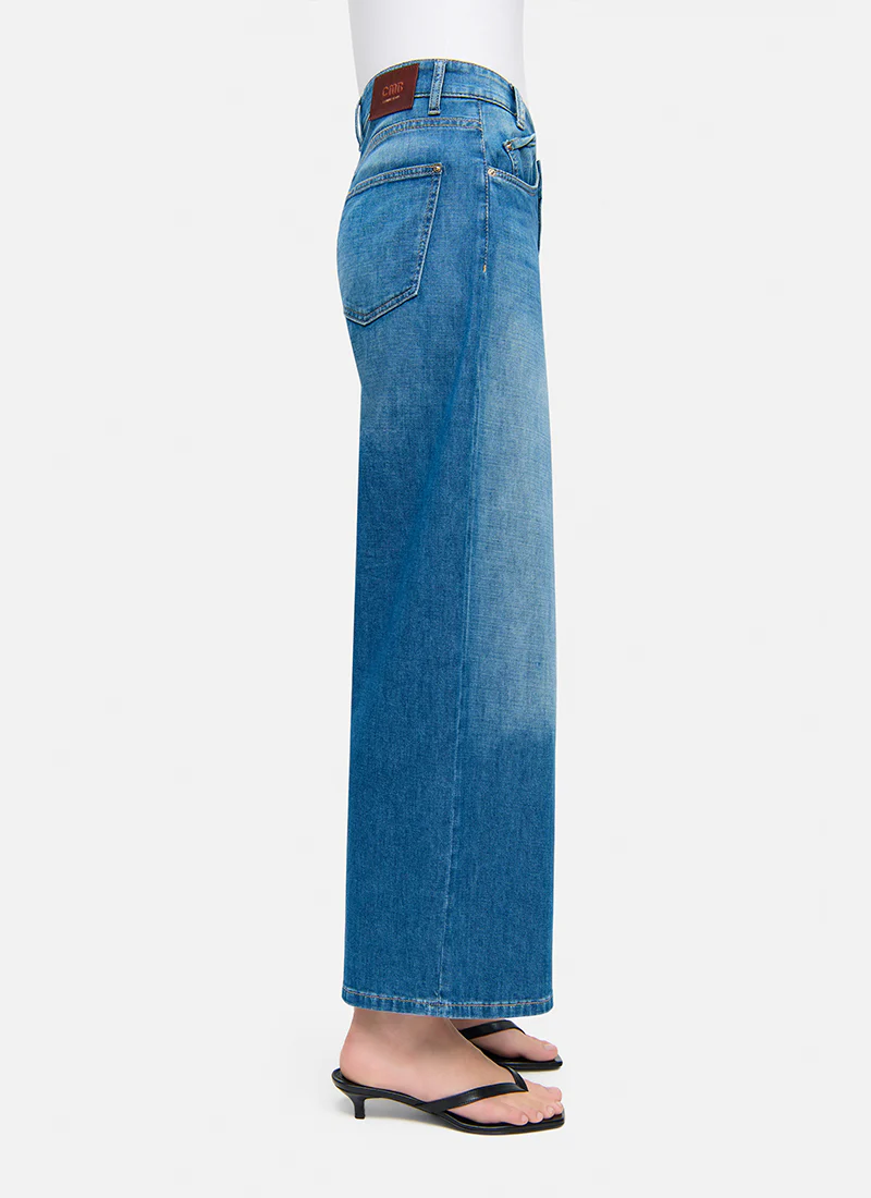 Baggy Asymmetrical Wide Leg Jeans - Image 4