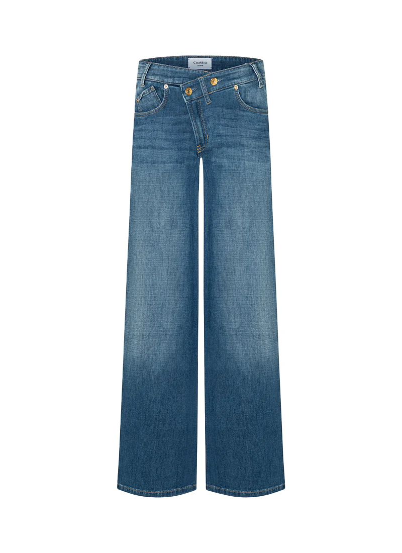 Baggy Asymmetrical Wide Leg Jeans - Image 5