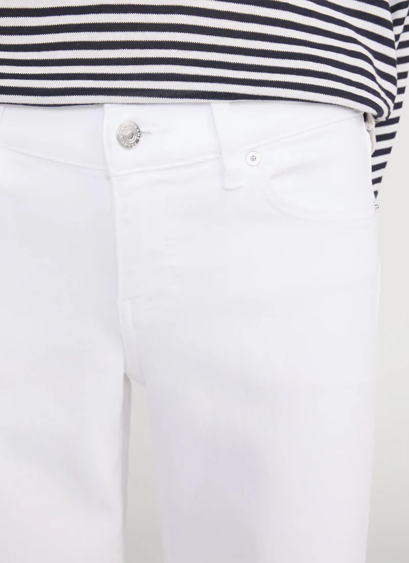 Le Slim Palazzo Crop Jeans - Image 3