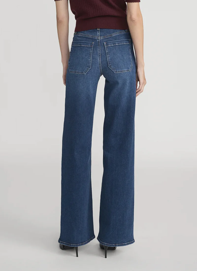 Le Slim Palazzo Modernist Pocket Wide Leg Jeans - Image 2