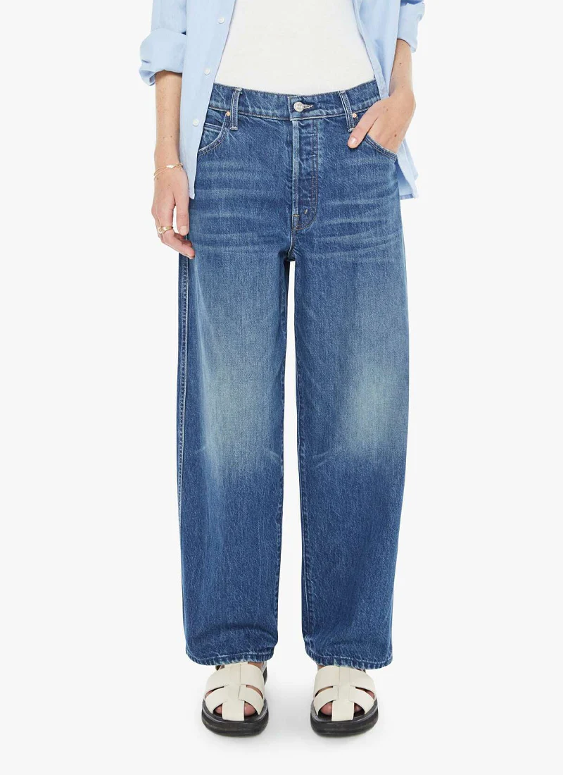 The Delinquent Button Ankle Wide Leg Jeans