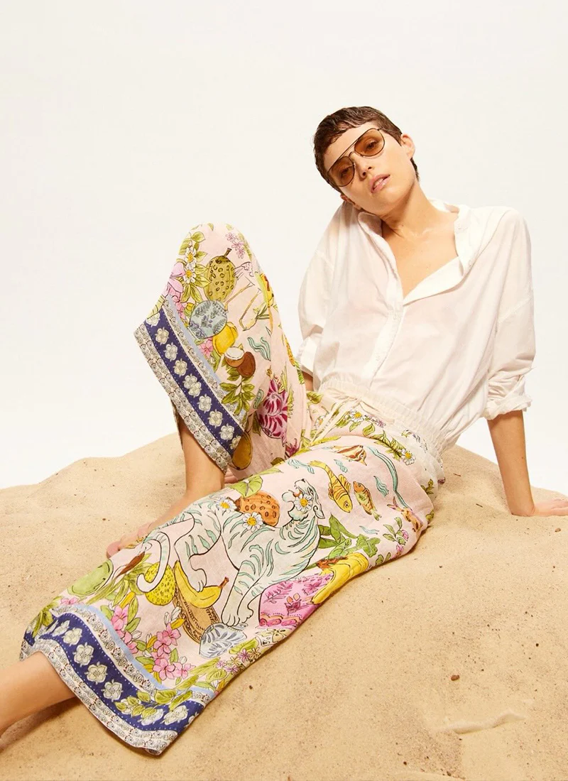 Candice Plain Linen Pants - Image 2
