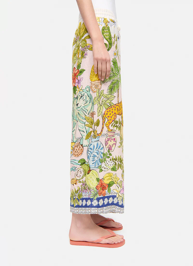Candice Plain Linen Pants - Image 5